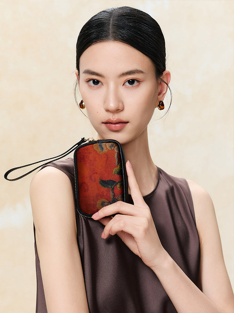 Silk and Song Brocade Handheld Bag