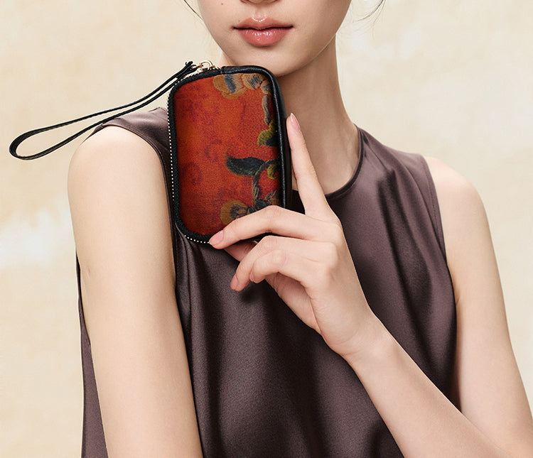 Silk and Song Brocade Handheld Bag