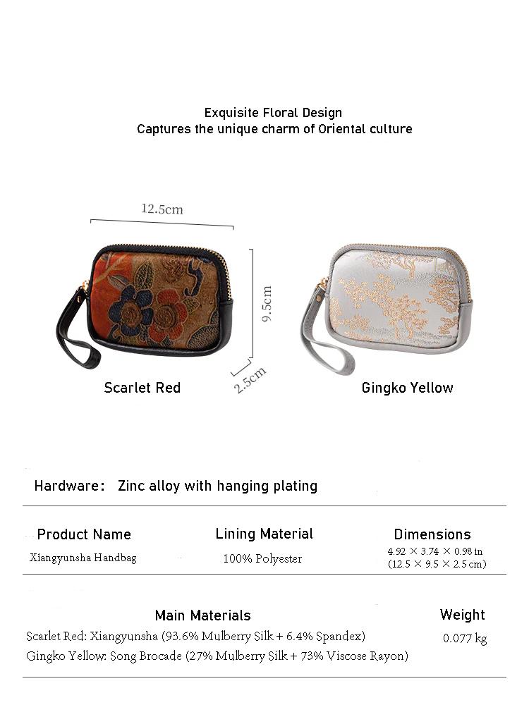 Silk and Song Brocade Handheld Bag