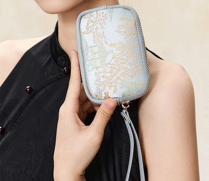 Silk and Song Brocade Handheld Bag